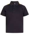 LV293 Finden + Hales Kids Team Polo Shirt Black / Gold colour image